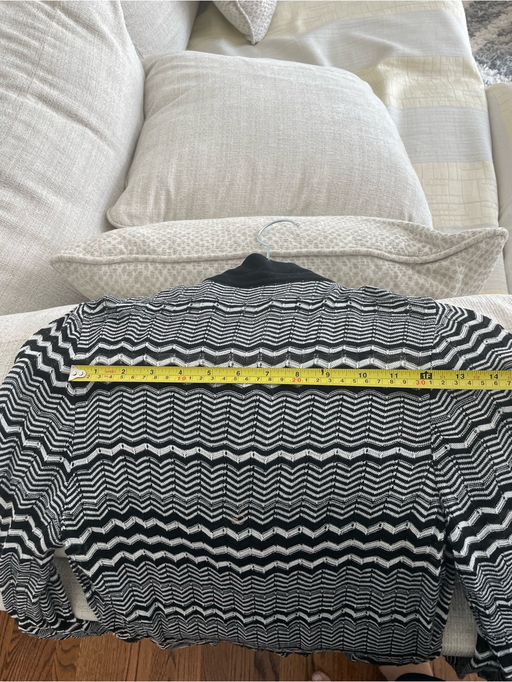 Missoni Black and White Zigzag Long-Sleeve Knit Dress - Picture 14 of 17